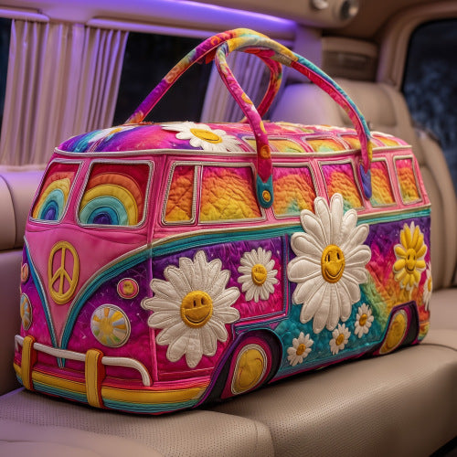 Carry The Vibe Quilted Tote Bags- Aesthetic Everyday Bag