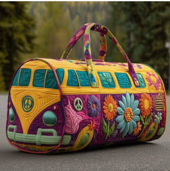 Carry The Vibe Quilted Tote Bags- Aesthetic Everyday Bag